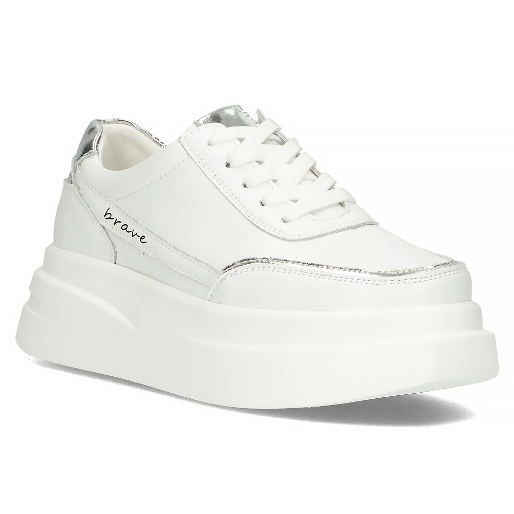 Leather Sneakers Filippo DP4556 23 WH White WOMEN Sports Shoes