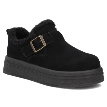Skórzane półbuty Filippo DP7946/26 BK czarne