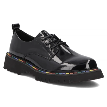 Skórzane półbuty Filippo DP8341/26 BK L czarne