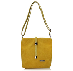 Handbag Toscanio Suede Messenger Bag A88 pistachio