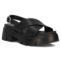 Leather sandals Filippo DS6059/24 BK black