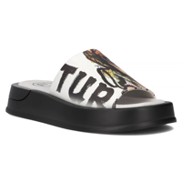 Leather slippers Filippo DK6158/25 WH white