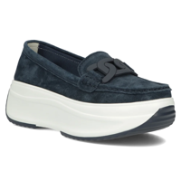 Leather shoes Filippo DP6132/25 NV navy blue