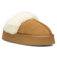 Fur slippers ZH-K1-19 honey