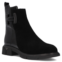 Leather ankle boots DBT6569/24 BK black