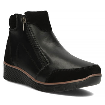 Leather ankle boots Filippo DBT3950/23 BK black