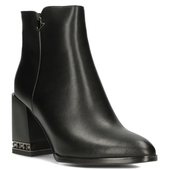 Leather ankle boots Filippo DBT6001/23 BK black