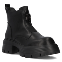 Leather ankle boots Filippo DBT6432/24 BK black