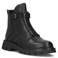 Leather ankle boots Filippo DBT6593/24 BK black