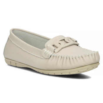 Leather loafers Filippo DP4547/23 EC ecru