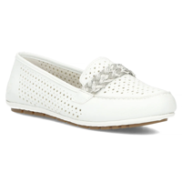 Leather loafers Rieker 46885-80 white