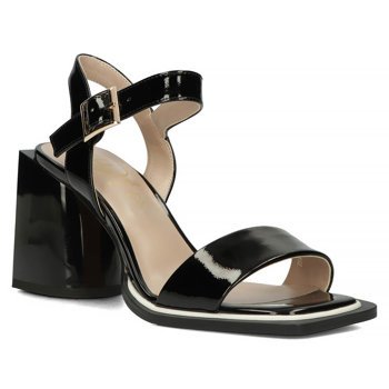 Leather sandals Filippo DS4445/23 BK black