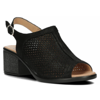 Leather sandals Filippo DS4475/24 BK black
