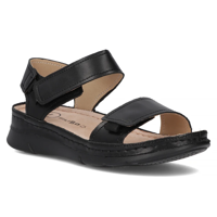 Leather sandals Filippo DS6019/24 BK black