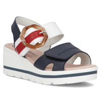 Leather sandals Filippo DS6151/24 NV navy