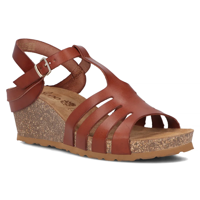 Leather sandals Yokono CADIZ-305 VAQ NUEZ brown