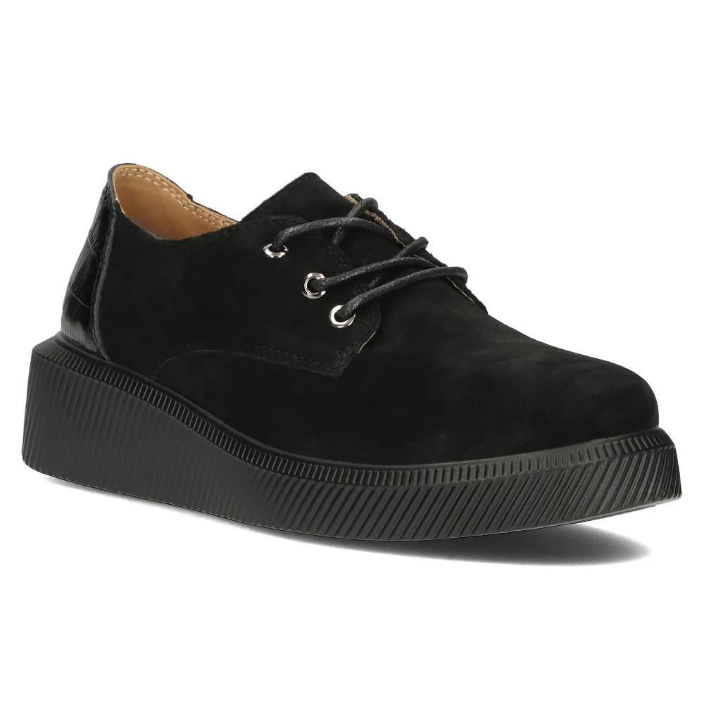 Leather shoes Filippo DP4924/23 BK black