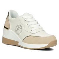Leather sneakers Filippo DP4660/24 WH BE white