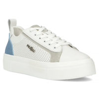 Leather sneakers Filippo DP6040/24 BL GR white blue