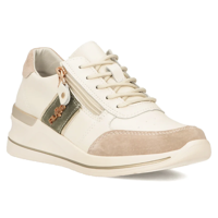 Leather sneakers Filippo DP6083/24 BE GE beige