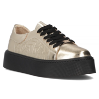 Leather sneakers Filippo DP6119/25 GO gold