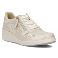 Leather sneakers Filippo DP6209/24 GO gold