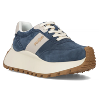 Leather sneakers Filippo DP6785/25 BL blue