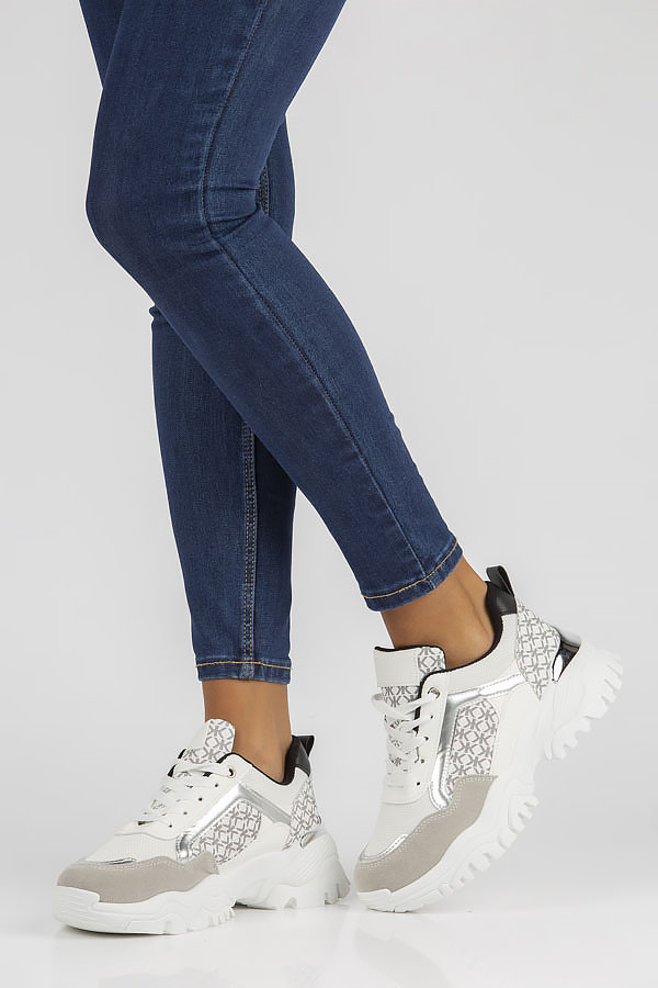 Baskets Femme Sneakers Pop 1846 White