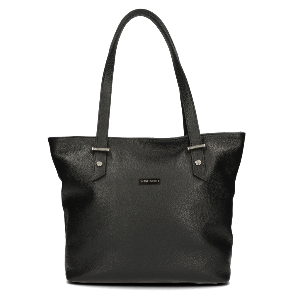 Handbag Toscanio Shopper Leather C60 black black | HANDBAGS \ Handbags ...