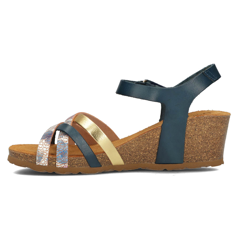 Leather sandals Yokono CADIZ 131 blue Filippo.pl