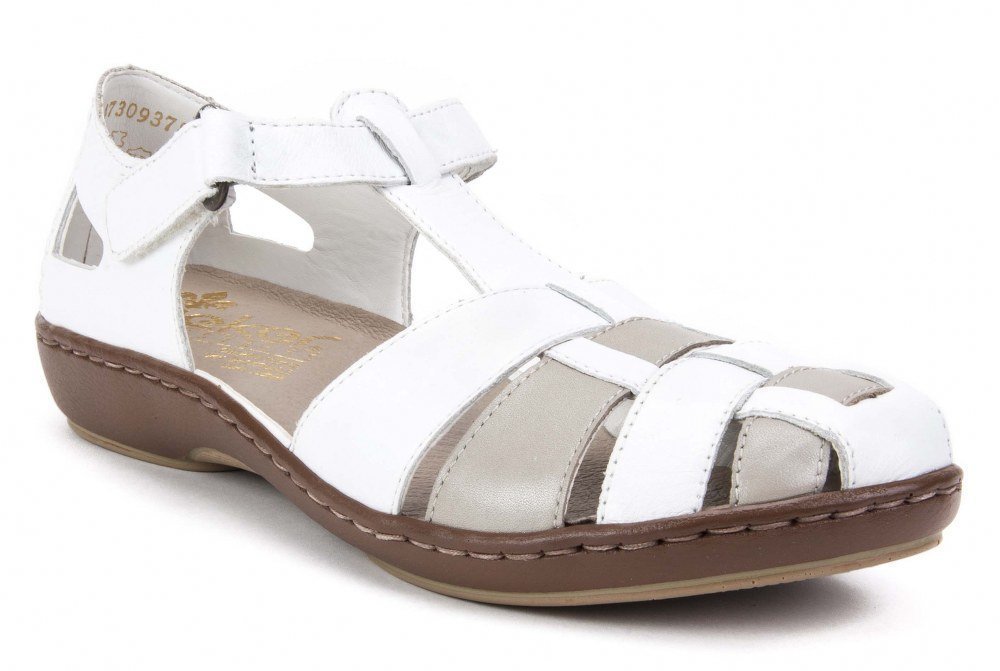 Sandals Rieker 45869-80 White Combination | WOMEN \ Sandals \ Low ...