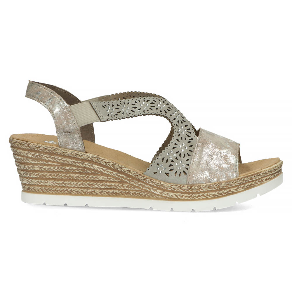 Sandals Rieker 61916-91 grey | WOMEN \ Sandals \ Wedge sandals WOMEN ...