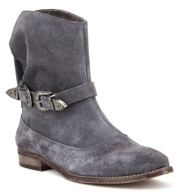 Ankle boots Filippo 512 Popiel Velour