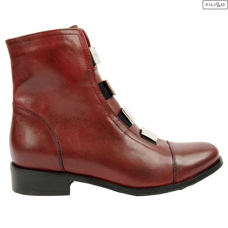 Ankle boots GINA PIACCI 64-3520-B32-1g burgundy face 8019492