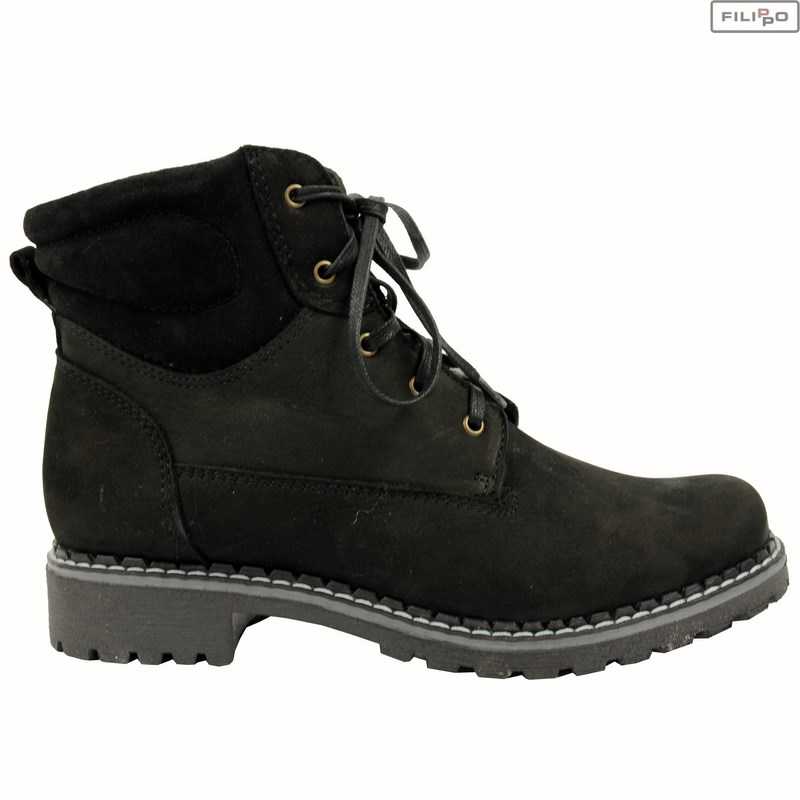 Ankle boots VINCEZA 771 black nubuck 8019336