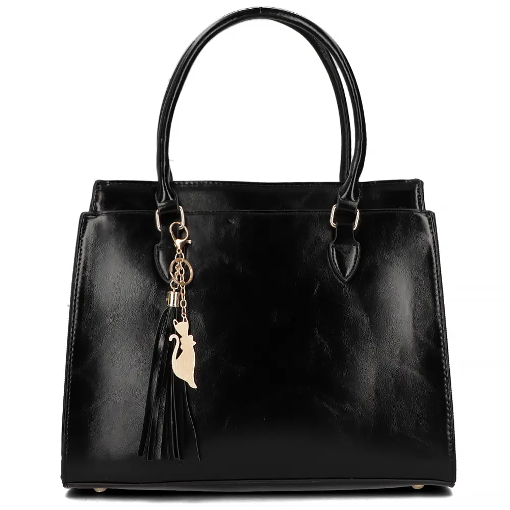 Black shopper bag  casual luxe