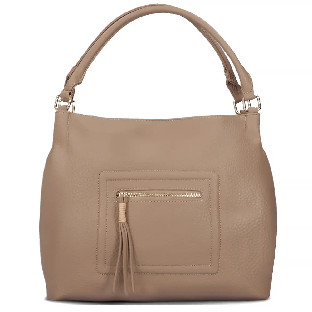 Khaki handbag milano soft