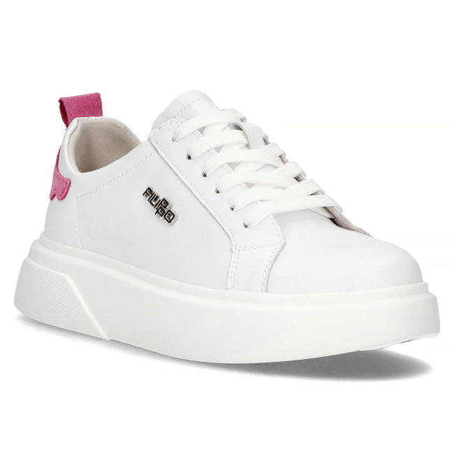 Leather Sneakers Filippo DP4580/23 WH white