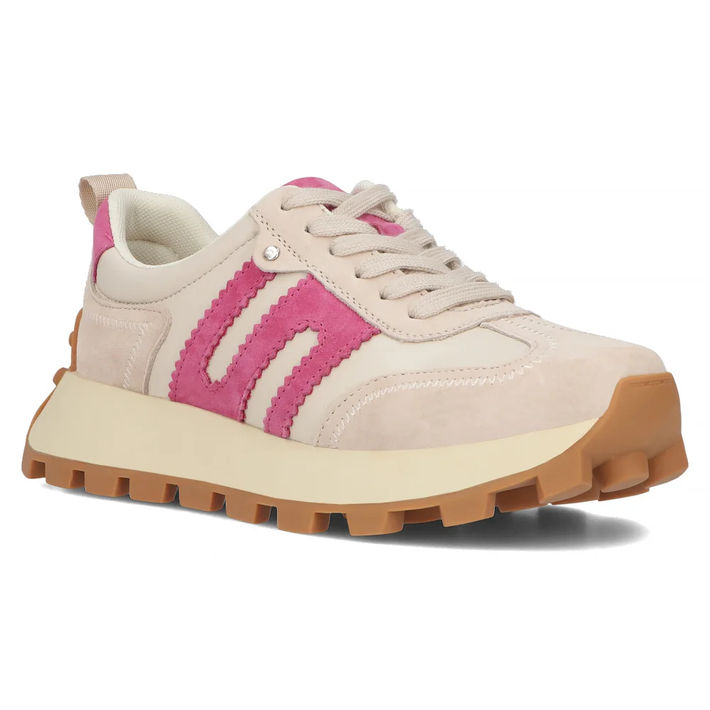 Leather Sneakers Filippo DP6743/25 BE FH beige pink