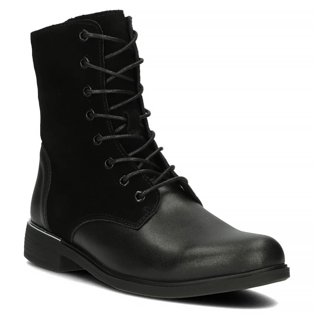 Leather ankle boots Filippo DBT3229/23 BK LI black