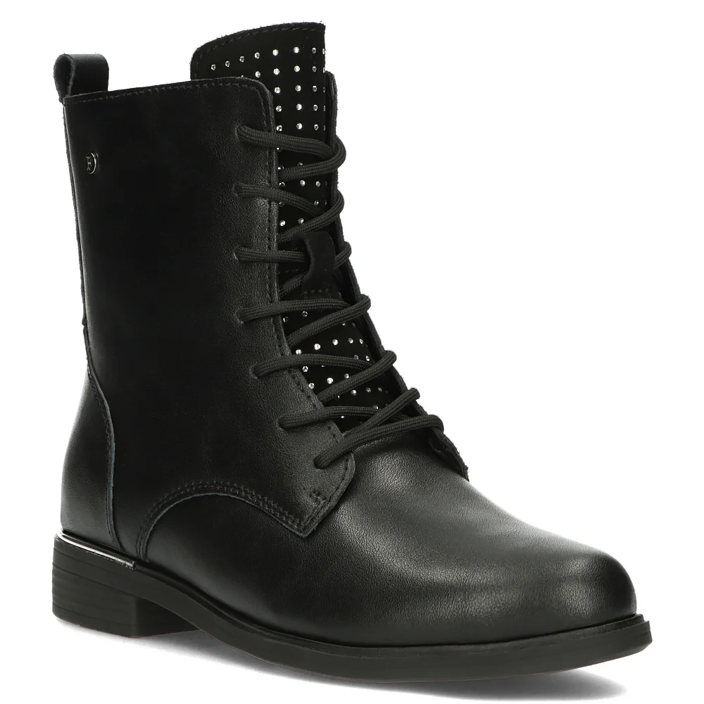 Leather ankle boots Filippo DBT4747/24 BK D black