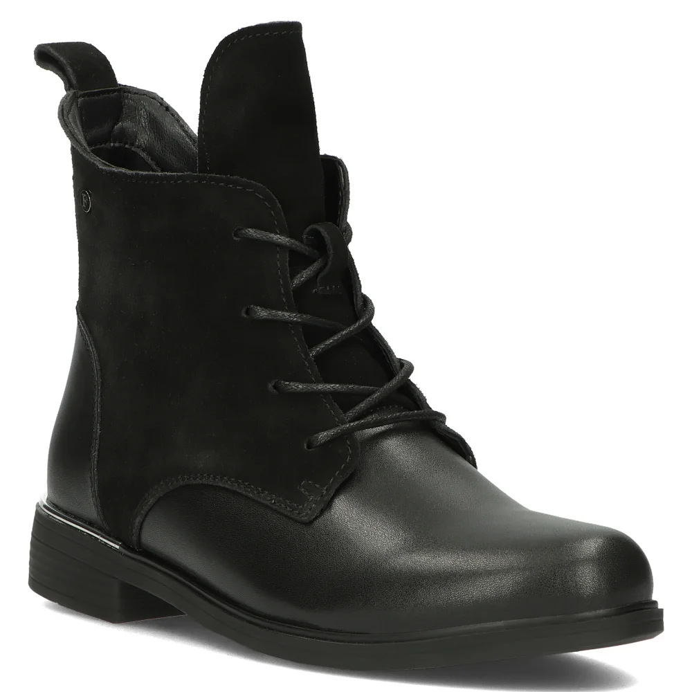 Leather ankle boots Filippo DBT4749/23 BK black