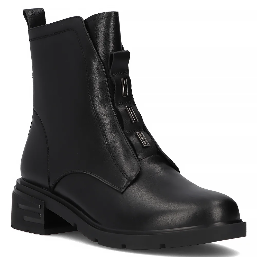 Leather ankle boots Filippo DBT6326/24 BK  black