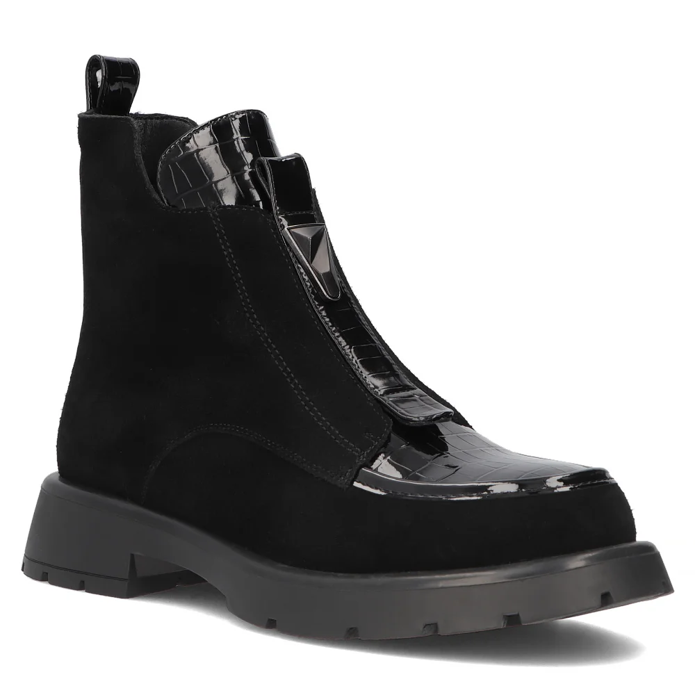 Leather ankle boots Filippo DBT6570/24 BK black