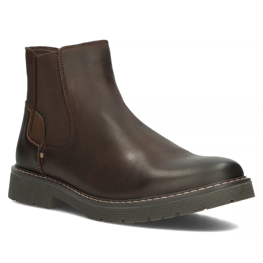 Leather ankle boots Filippo MBT50043/23 BR brown