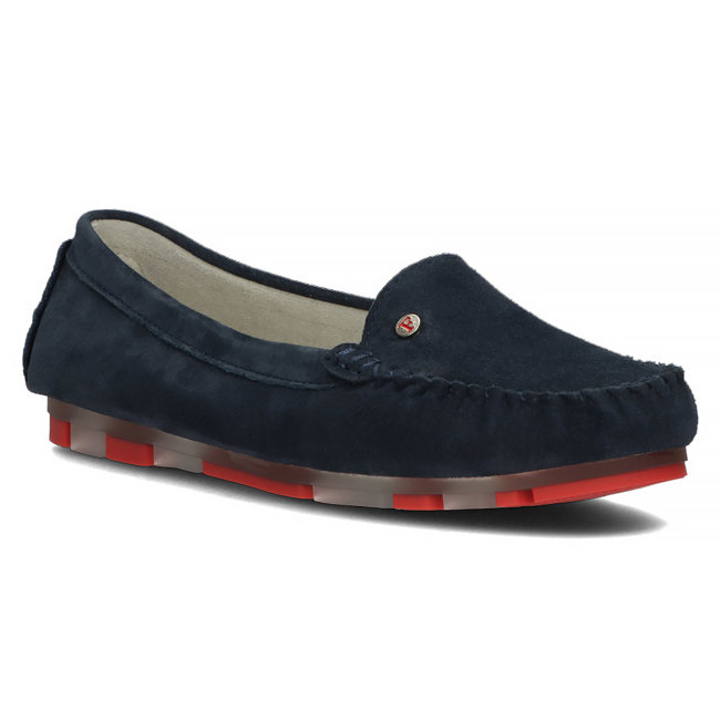 Leather loafers Filippo DP2037/23 NV RD navy blue