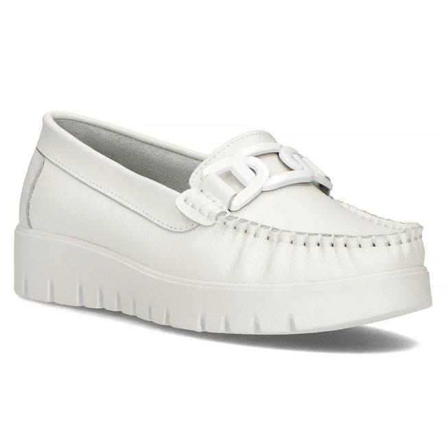 Leather loafers Filippo DP3334/23 WH white