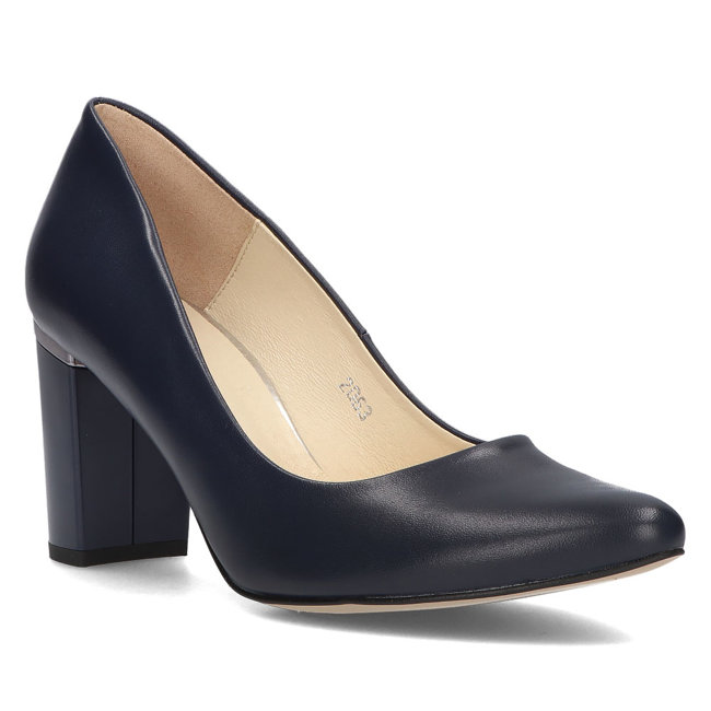 Leather pumps Filippo 2063 Navy