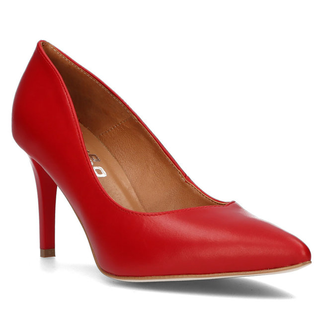 Leather pumps Filippo 2106 red