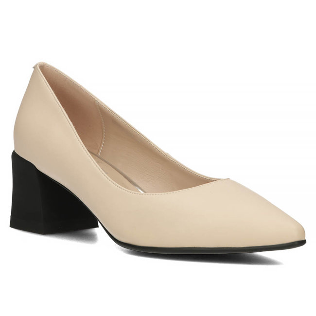 Leather pumps Filippo DP4433/23 BE beige